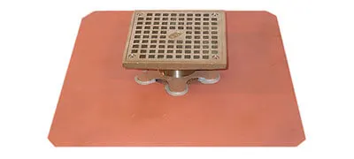 Thunderbird Products Adjustable Tile Deck Drain