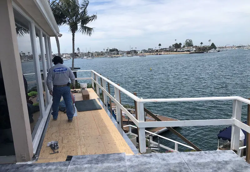 New Deck Flashing Balboa Island